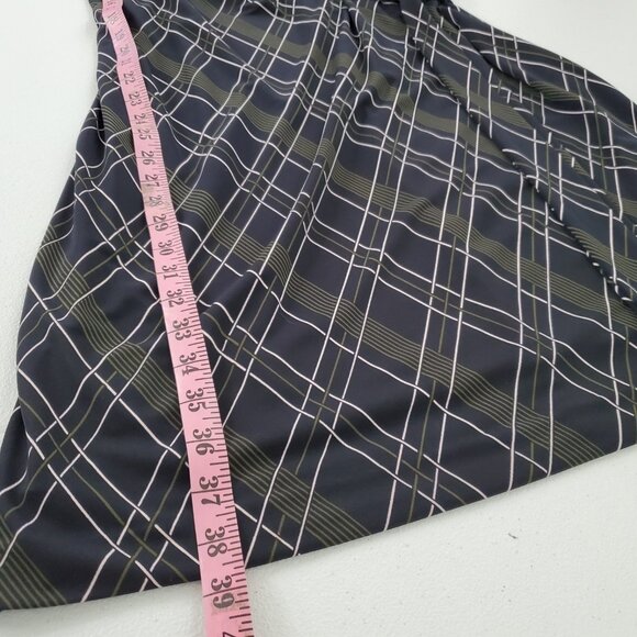 Ann Taylor Womens V Neck Plaid Wrap Dress Size 10 Stretchy Preppy Career Classic - Picture 9 of 10
